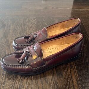 Cole Haan Burgundy Tassel Loafers